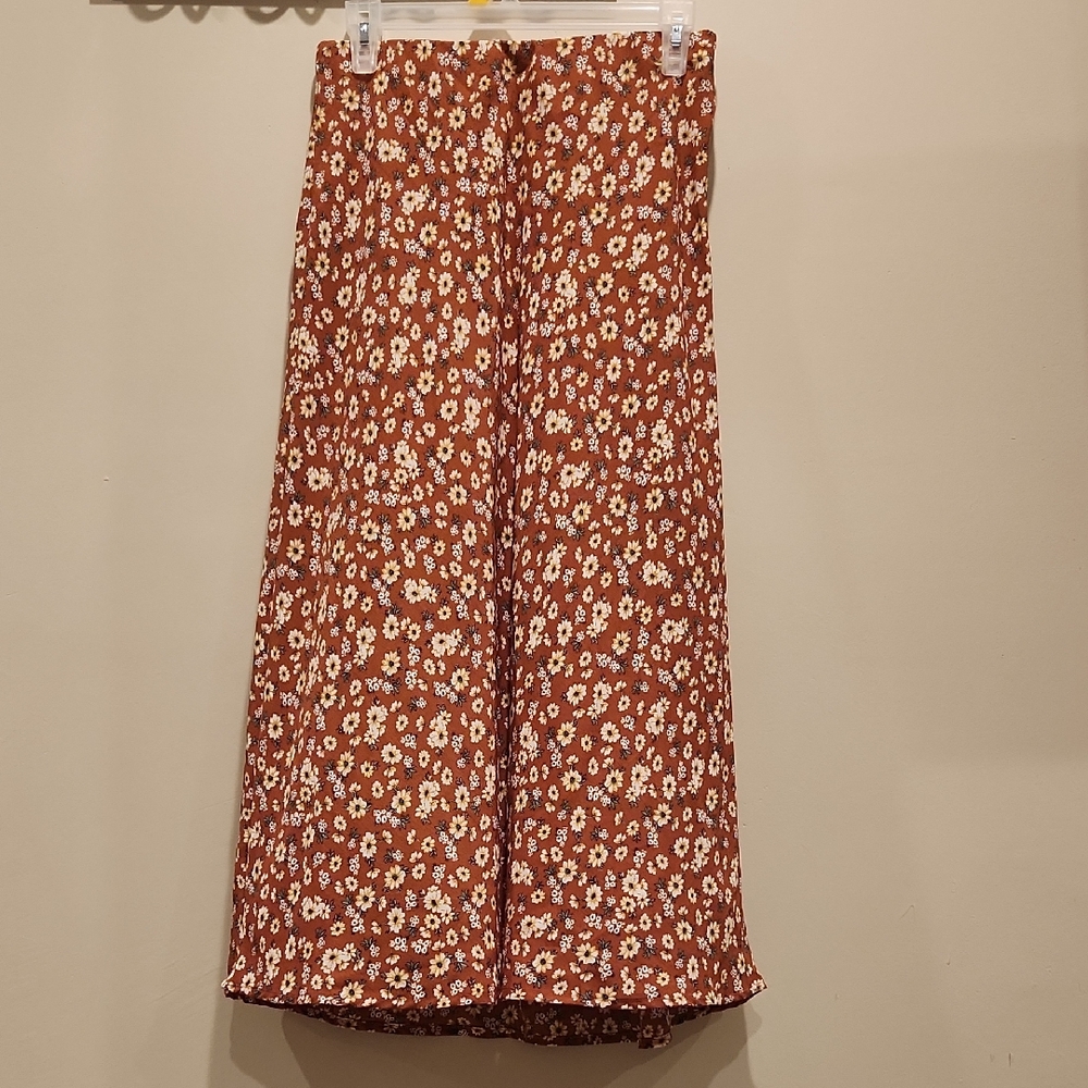 Floral Print Maxi Skirt